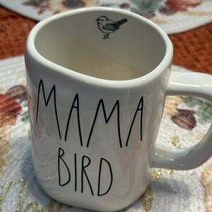 Rae Dunn White 'Mama Bird' Mug